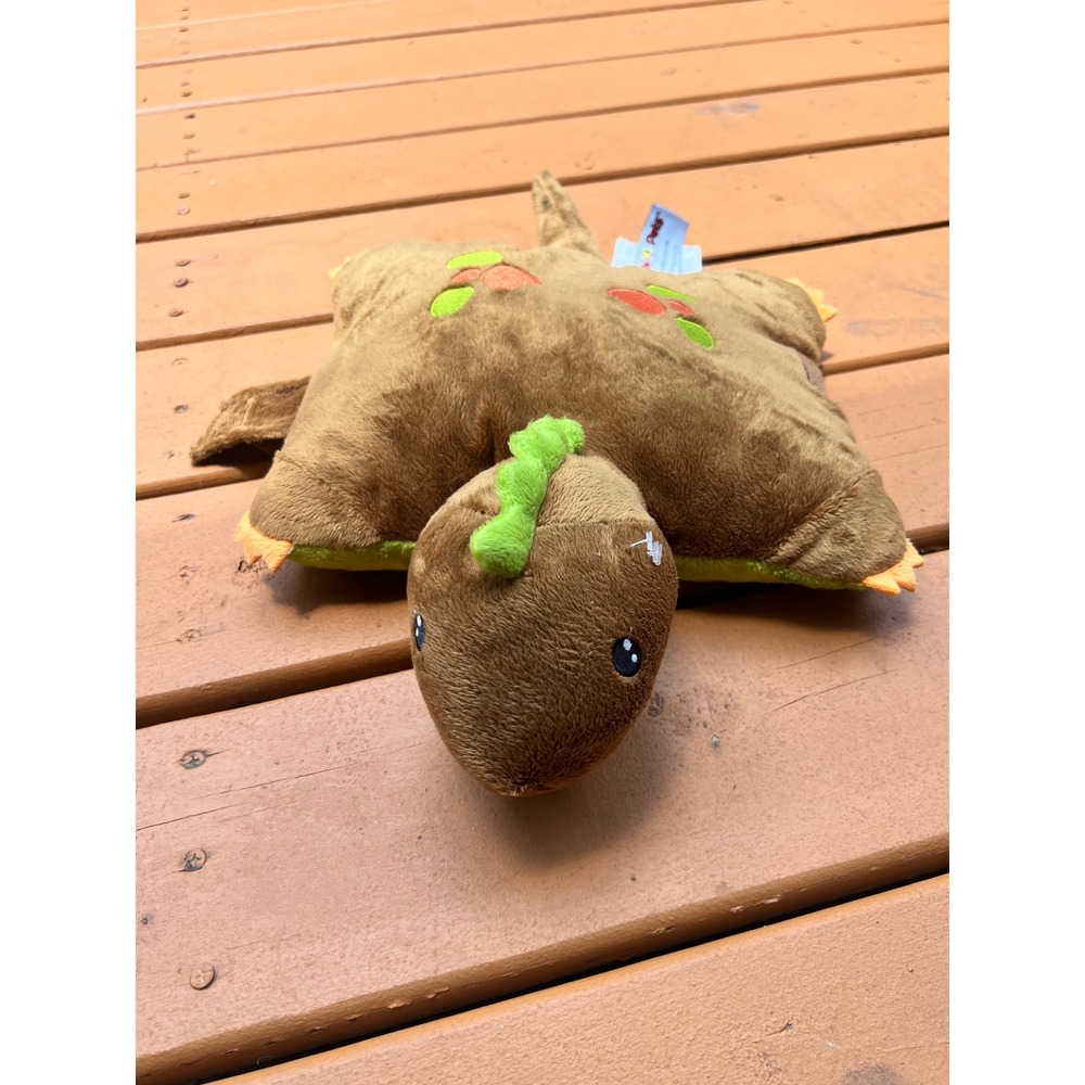 Pillow Pets Dinosaur Brown Apatosaurus Plush Stuffed Animal Travel Pillow Toy